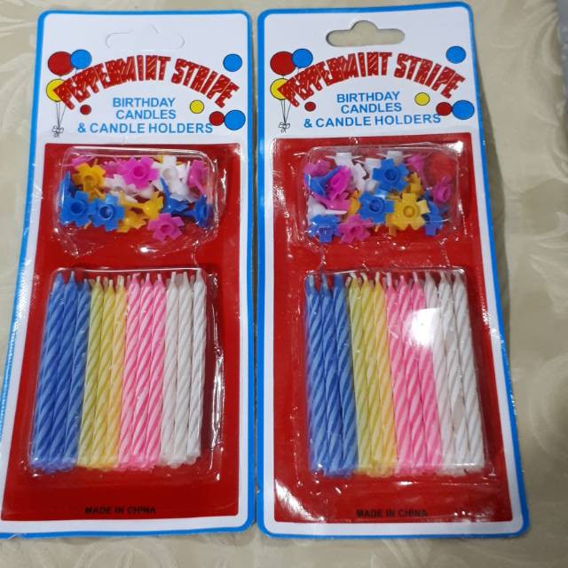 Lilin Ulang Tahun / Lilin Ultah Balonasia /Lilin Pepermint Ulang Tahun