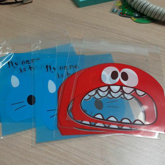 Halo.bag 216 Plastik Kemasan Cemilan 10x10 Model Karakter Beruang Dan Anjing Lucu