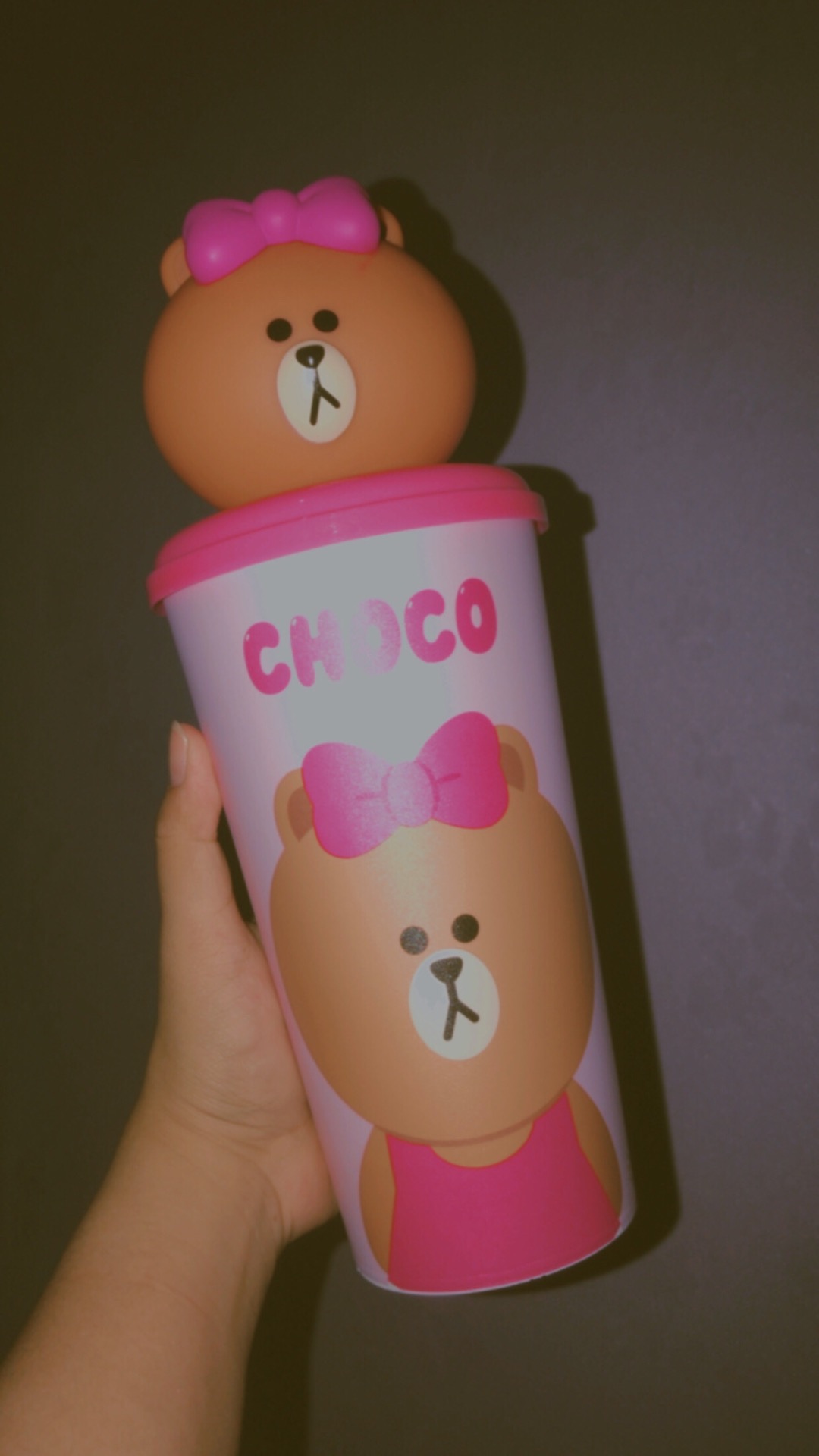 Ready Stok - Tumbler Line - Tumblr Line Cinemax  - Paket Sedotan  - Tumbler Line Cony Brown