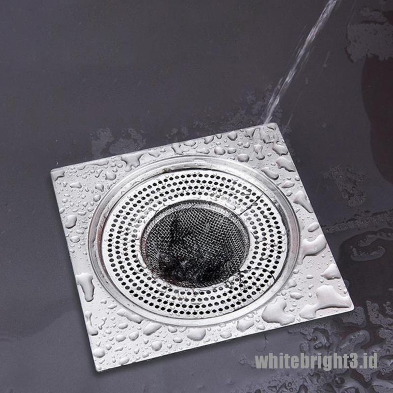 ❤White3 Warna Putih❤ Filter Kawat Penangkap Rambut Untuk Saluran Pembuangan Bathtub Shower Wastafel