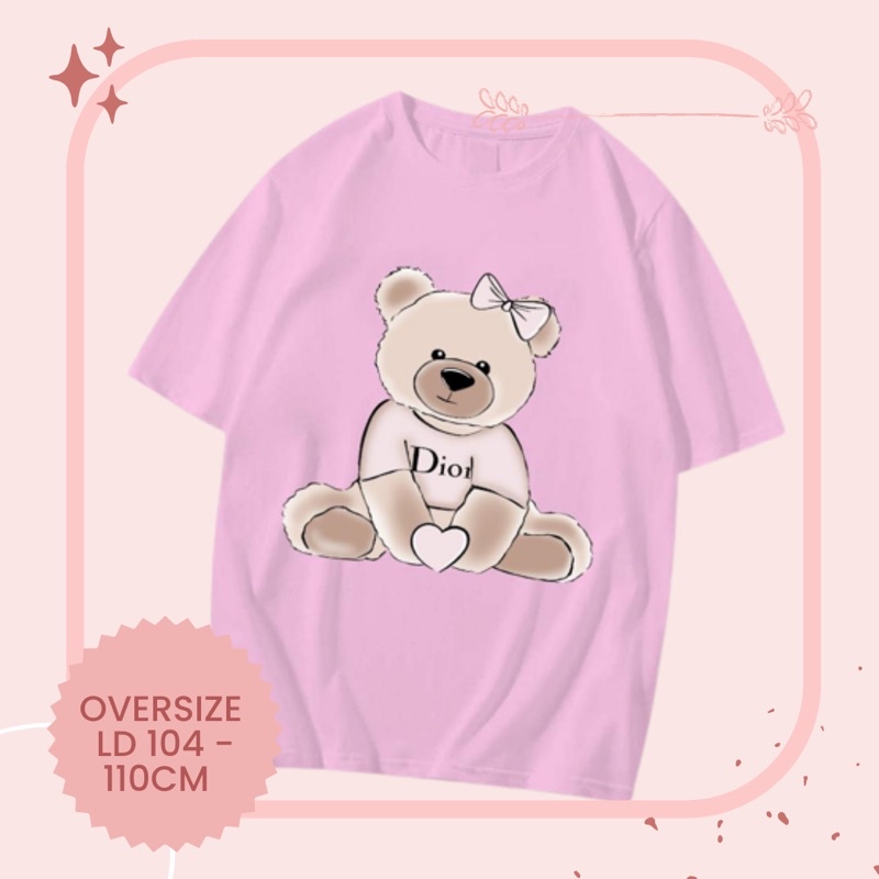 [ Gratis Casing ] Kaos wanita oversize atasan baju wanita oversize