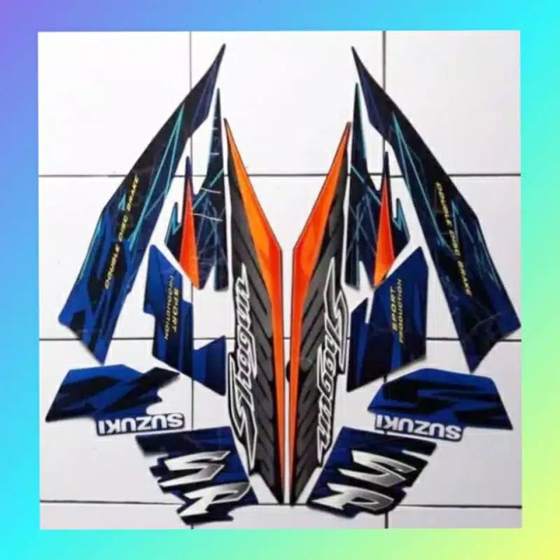STIKER STRIPING LIS BODY SPEDA MOTOR SUZUKI SHOGUN SP 2007