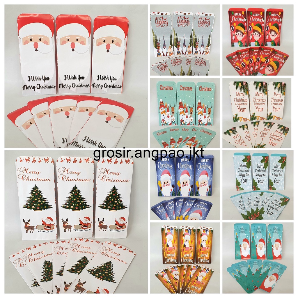 

ANGPAO NATAL ANGPAU MERRY CHRISTMAS HONGBAO AMPLOP NATAL UKURAN PANJANG MURAH MERIAH FREE ONGKIR READY