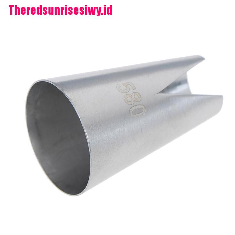 1 Pc Alat Nozzle Icing Piping Bahan Stainless Steel Bentuk Bunga Untuk Membuat Kue