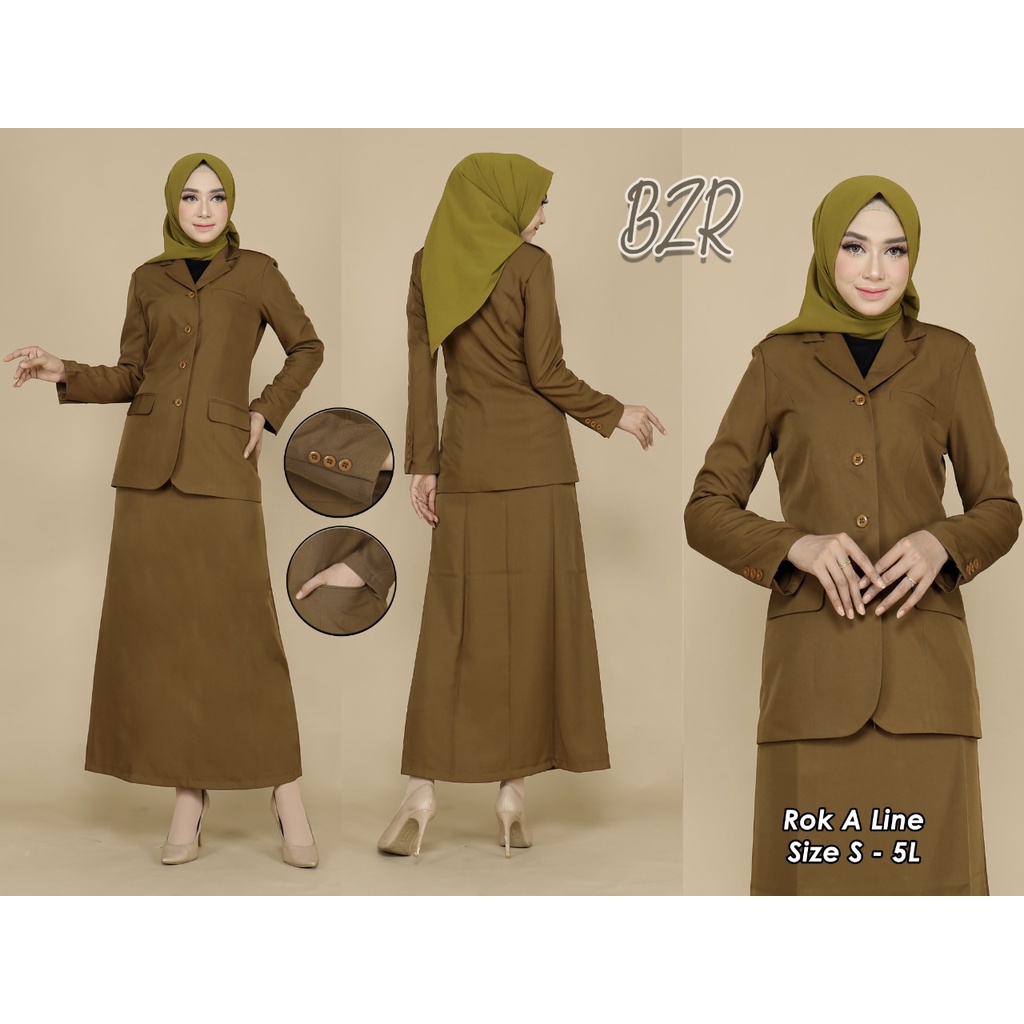 SERAGAM PEMDA WANITA BAJU PEMDA SERAGAM KEKI SERAGAM PNS BAJU PNS SERAGAM PEMDA K3 Rok A FREE HIJAB