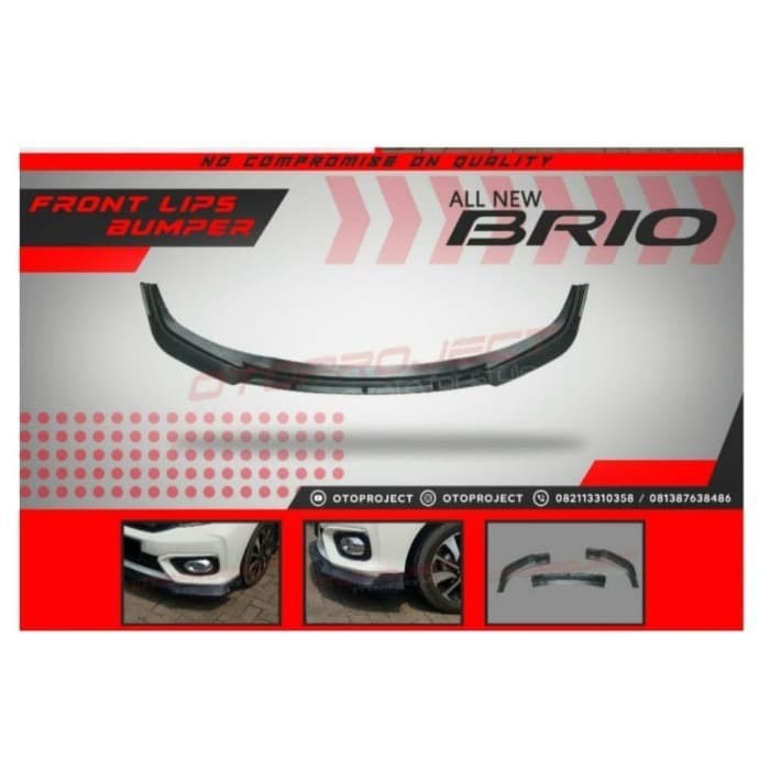 List Bumper Depan All New BRIO Front Lips Bumper Honda BRIO Carbon