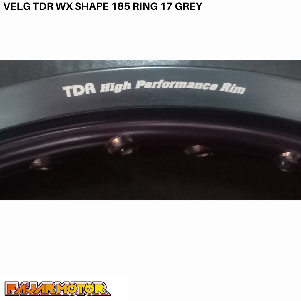 TDR RIM VELG WX SHAPE 185 VELK PELEG RING 17 HOLE 36 BLACK SILVER GOLD TITANIUM GREY