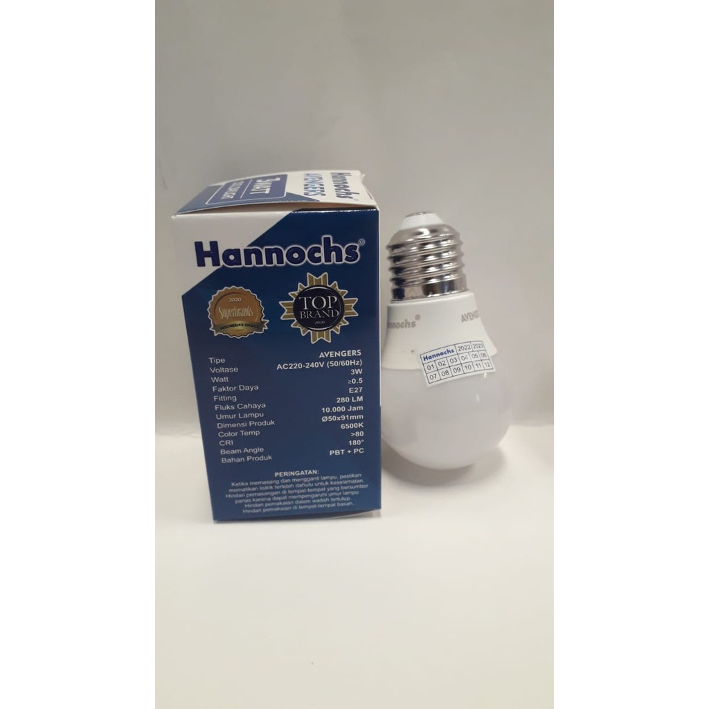 New Lampu Led Hannochs Avengers 3 Watt / 3W Cool Daylight