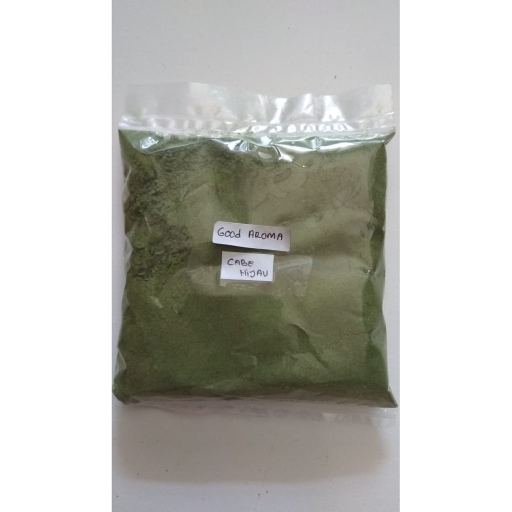 

Bumbu Tabur Cabe Hijau 100 gram, Jual Bubuk Tabur Rasa Cabe Hijau Powder Murah Enak Halal Good Aroma