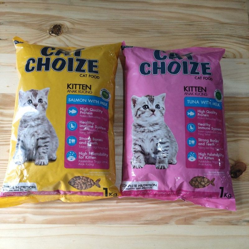 makanan kucing cat choice kitten tuna 1kg