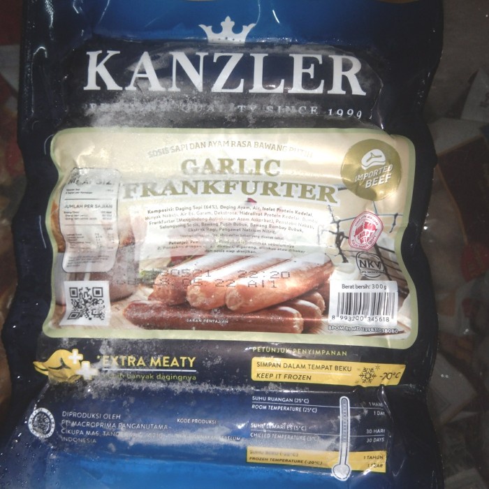 

sosis kanzler garlic frankfurter300g