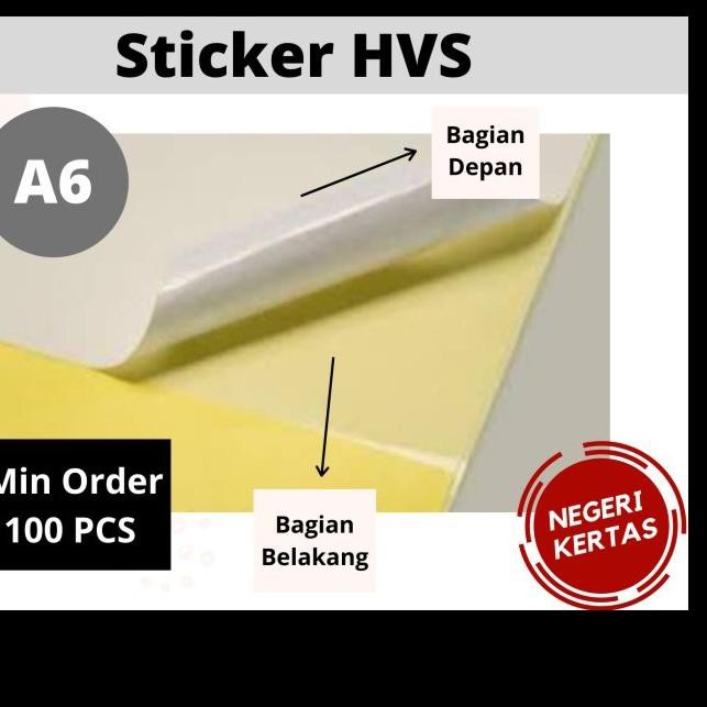 

♞ Kertas Stiker HVS A6 / Printable Sticker (bisa di Print & Tulis) ♡