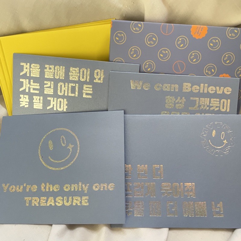 [OFFICIAL] TREASURE—TREASURE MERCHANDISE MY TREASURE LYRIC CARDS