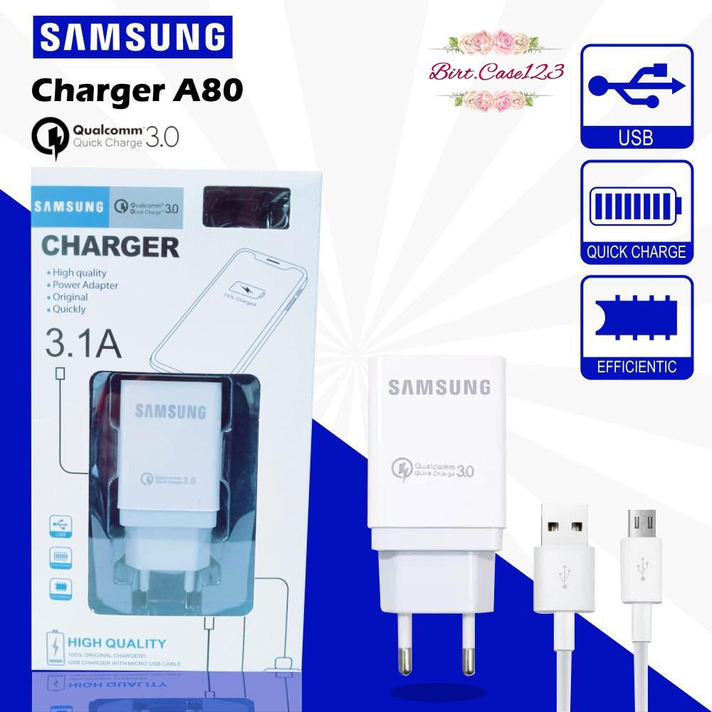 BM048 A80 Cashan Cashan SAMSUNG 3Amper QUALCOM micro fast Charging Anti meledak J2 prime j3 j5 j7 BC4715