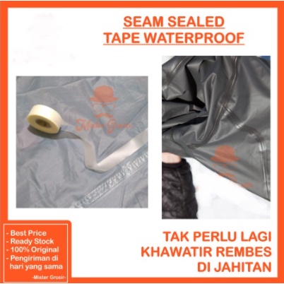 

〈〈BARU〉〉 AA86 Seam Seal Transparan Sealer Jahitan Waterproof Bening Tambalan Tenda Jas Hujan / Seam Seal Transparan Sealer Jahitan Waterproof Bening Tambalan Tenda Jas Hujan 5M / Seam Seal Transparan / lem tambalan tenda / jas hujan dll