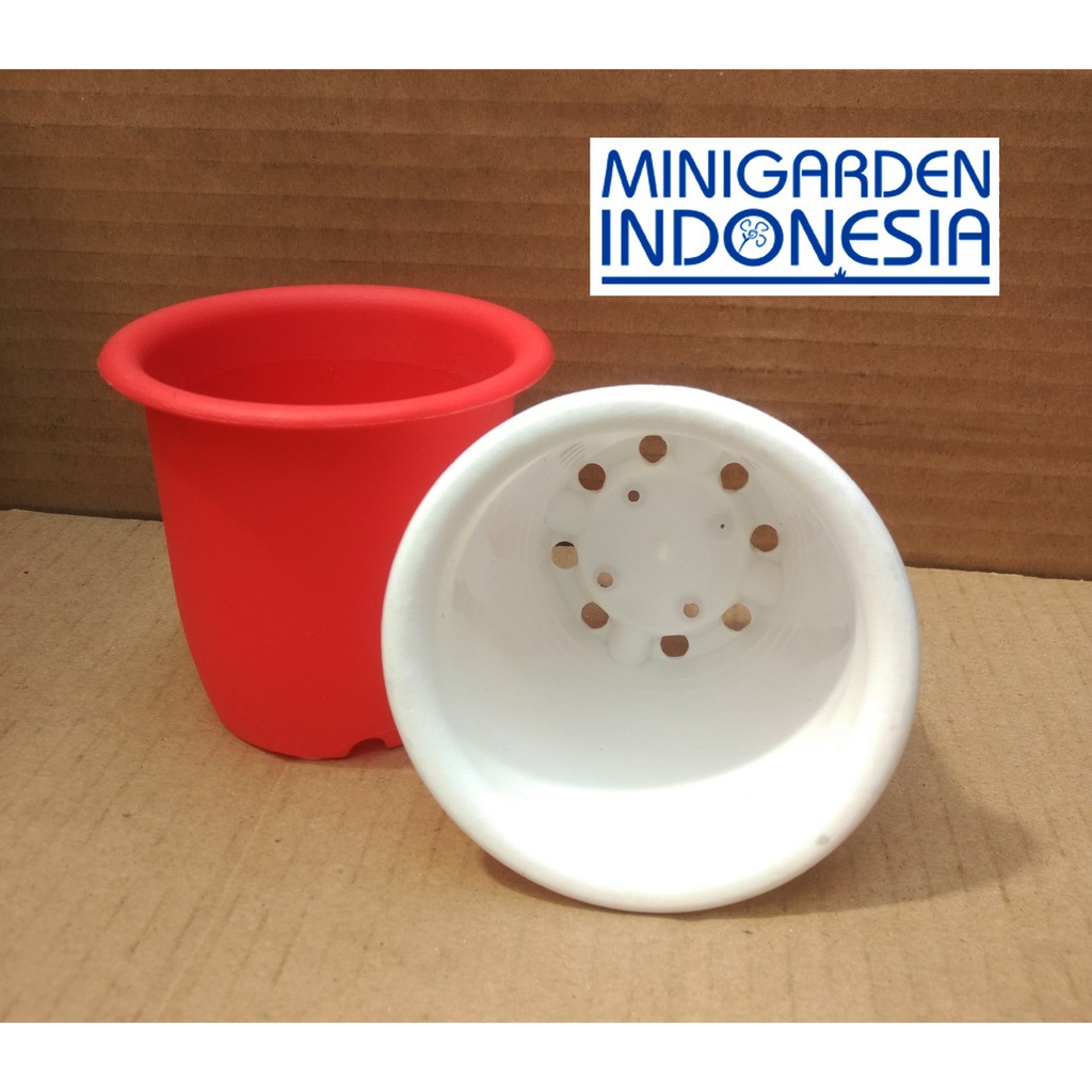 Pot bunga lavender dia 10x9 cm u benih bibit tanaman hias / artificial / net pot/ netpot hidroponik