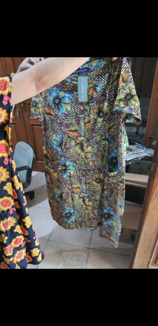 Daster Kencana Ungu Anindya (ku Label Biru Asli) - Homedress Cantik Batik Solo Rayon Satung Nyaman