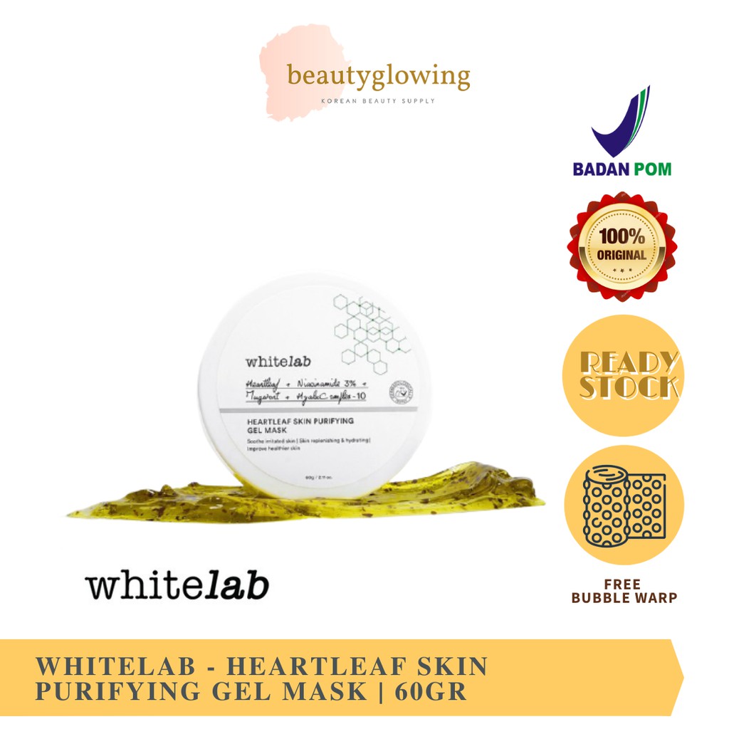 [BPOM] WHITELAB Heartleaf Skin Purifying Gel Mask