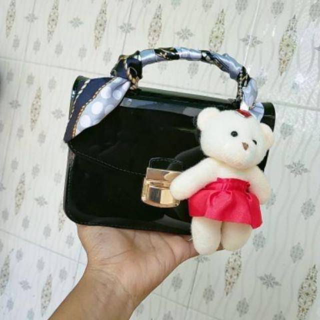 TAS JELLY GLOSSY MANGO TAS FASHION TAS WANITA