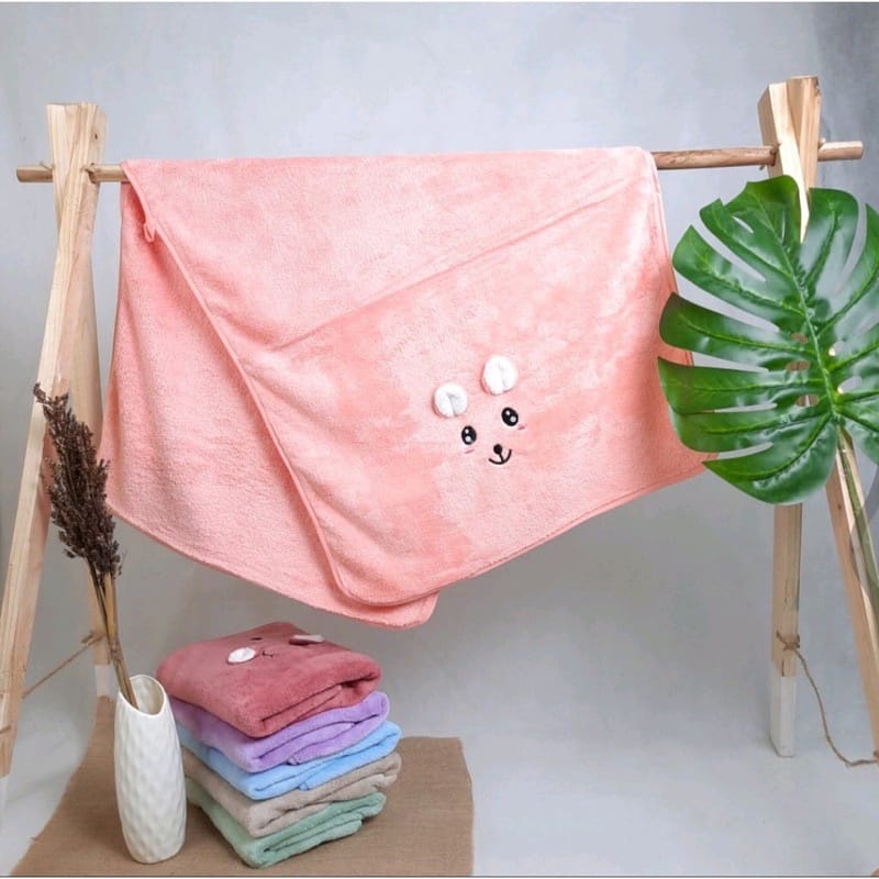 Handuk Bayi Microfiber Premium REALPICT / Handuk Anak Premium Motif Hewan Kualitas Import 50 X 100 cm-1
