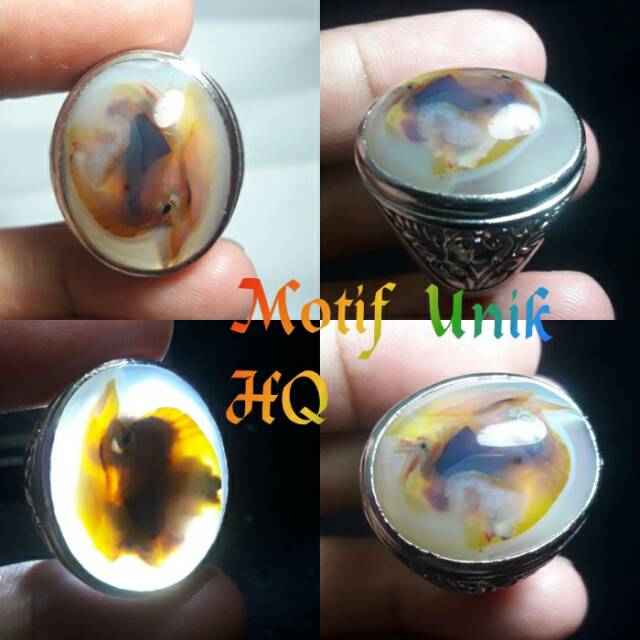 NATURAL BATU AKIK MOTIF UNIK LANGKA ITEM KOLEKTOR HQ