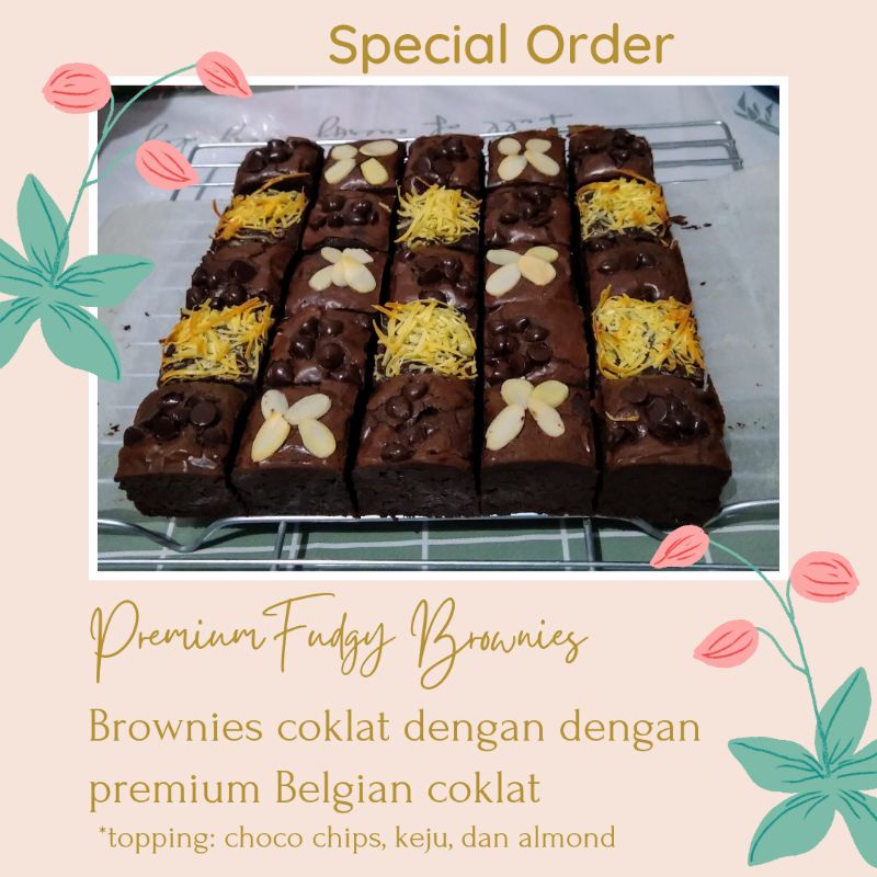 

Premium fudgy brownie