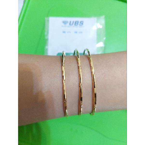 Gelang keroncong 1 set isi 3 UBS kadar 8K 375