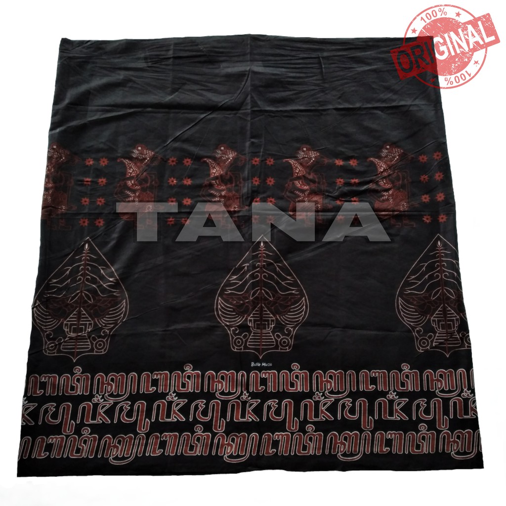 Sarung batik santri motif terbaru wayang honocoroko realpik sesuai warna tidak luntur