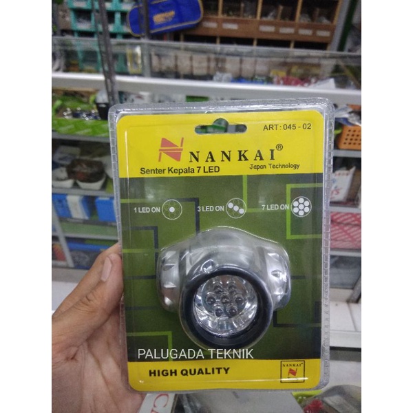 NANKAI Senter Kepala 7 LED
