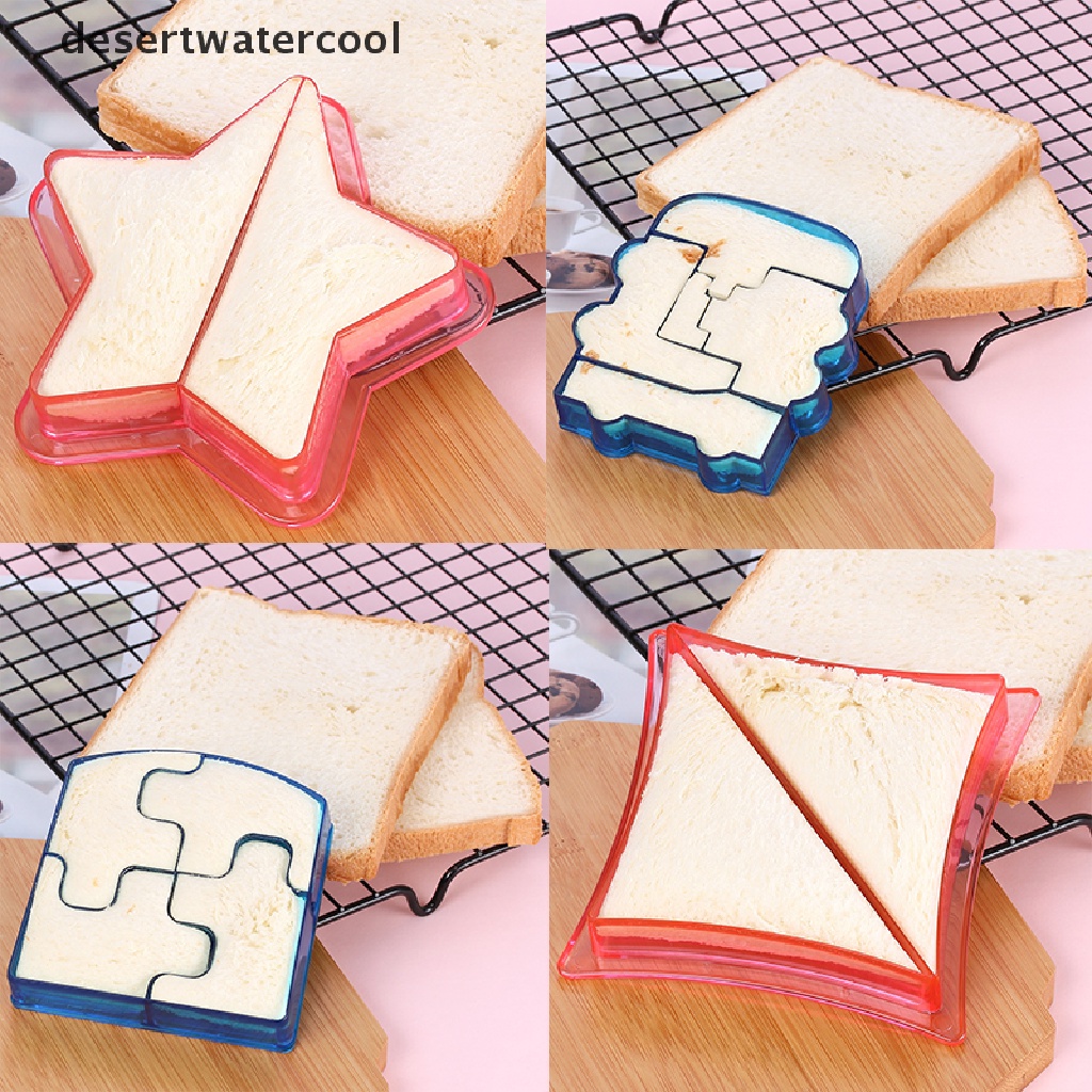 Cetakan Pemotong Roti Sandwich Cookie Bahan Plastik Bentuk Kreatif