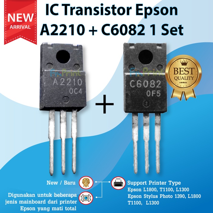 IC TR A2210 C6082 Transistor Mainboard Epson 1390 T1100 L1300 L1800