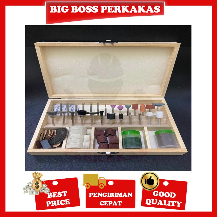 100 pcs Aksesoris Mini Die Grinder Mata Bor Tuner Bor Accesories box