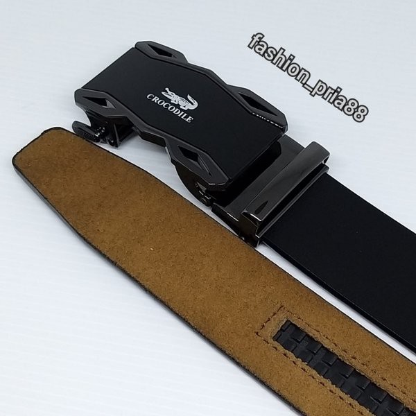 TERMURAH -  GESPER CROCODILE PRIA KULIT ASLI IMPORT MODEL REL