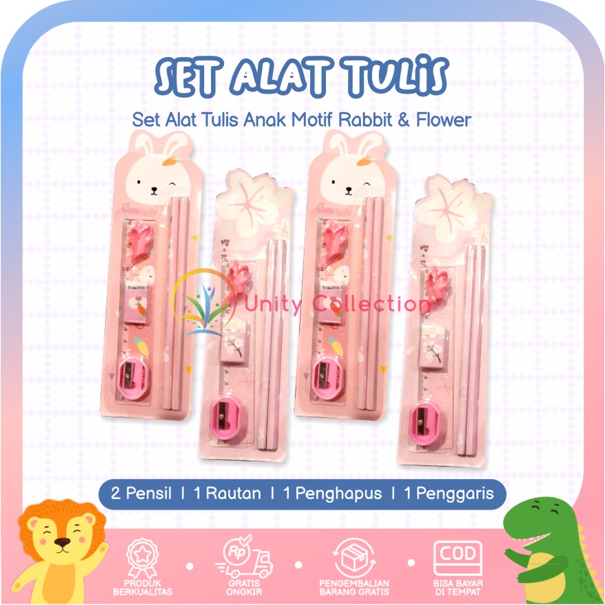 

Alat Tulis Set Pencil Grip Motif Flower dan Rabbit