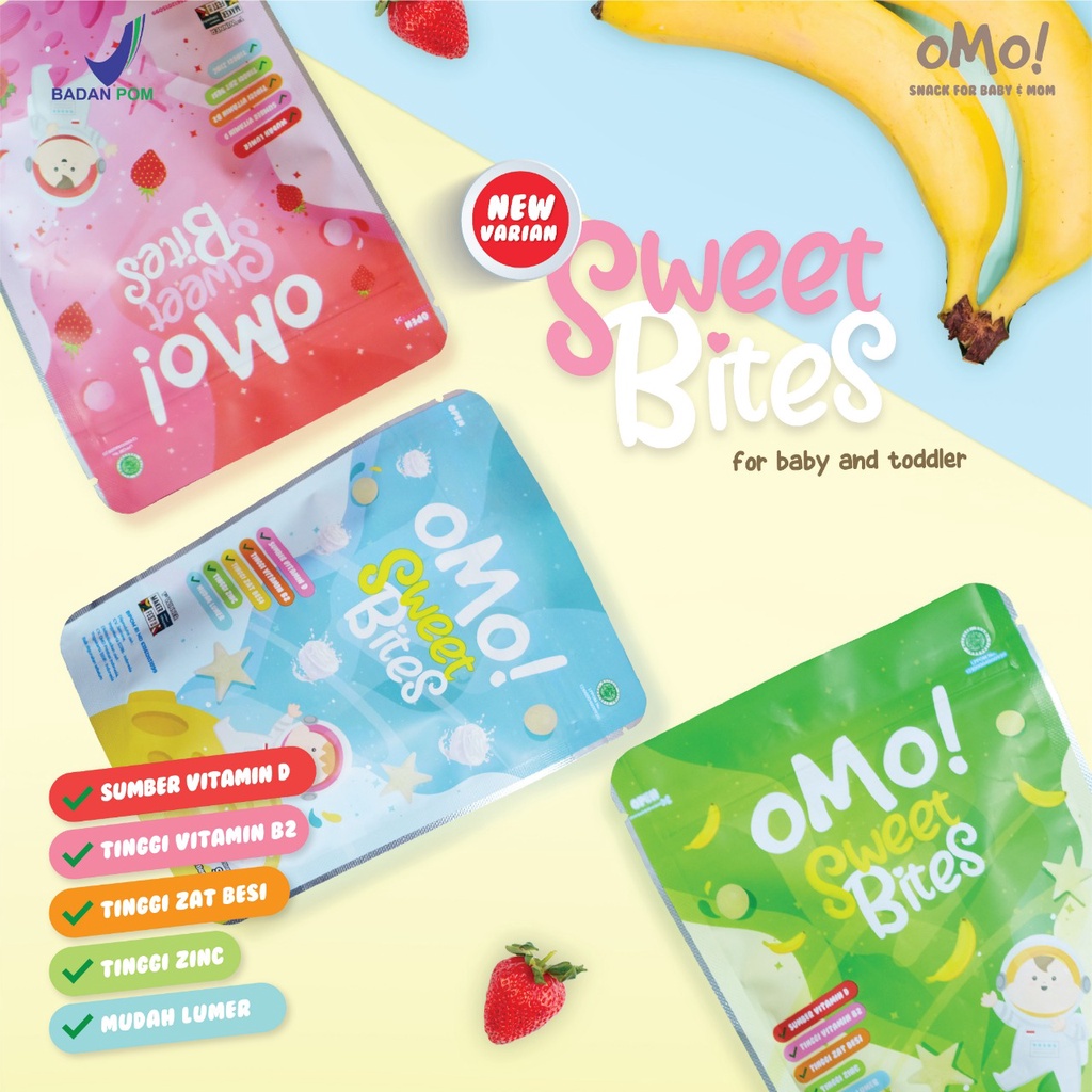 PAKET SWEET BITES ISI 3 (STRAWBERRY+BANANA+SUSU)