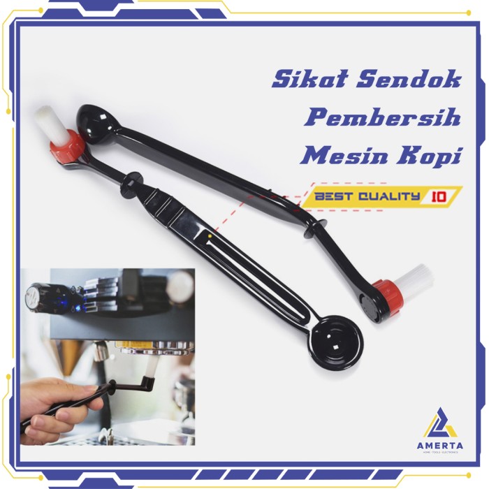 Sikat Sendok Pembersih Mesin Kopi Espresso Nylon Brush