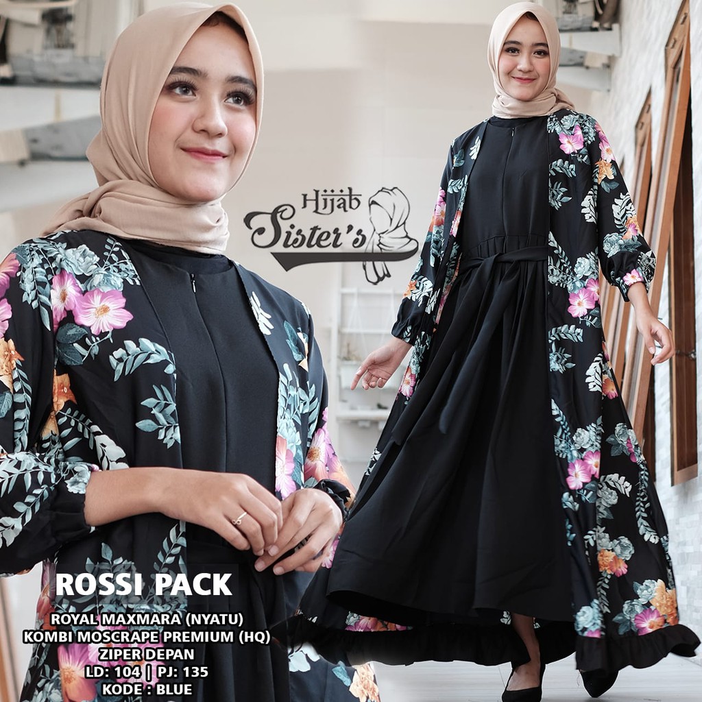 Rossi Pack Dress By Hijab Sister's | Suplier Hijab Solo| Grosir