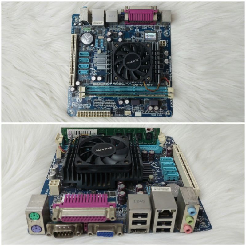 Paket Motherboard Gigabyte GA-E350N + Processor  AMD E-350D Dual-Core +Ram 2gb