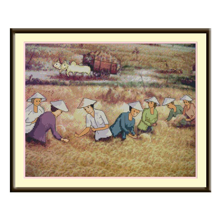 Paket Kristik Panen Padi pola kain (kode 20901D)