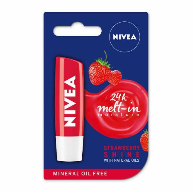 TERBARU!!! NIVEA Lip Care / Lip Balm 24H Melt in Mousture 4,8g BPOM