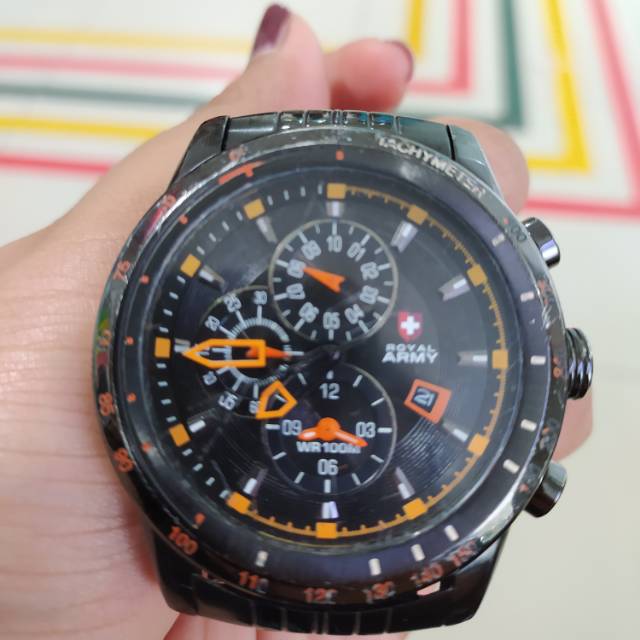 Jam tangan Royal Army Original. Second. Tangan pertama
