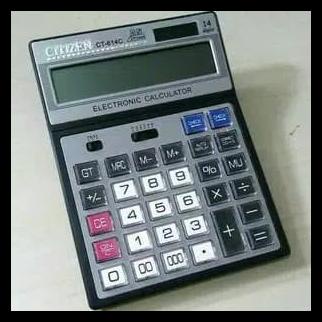 

Alat Menghitung Kalkulator Citizen Ct-614C 14 Digit 2 Power Termurah.