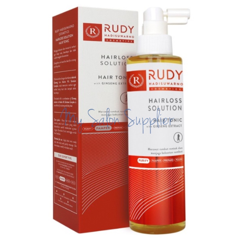 Rudy Hadisuwarno Hair Loss Solution Hair Tonic with Ginseng EXTRACT 220ml