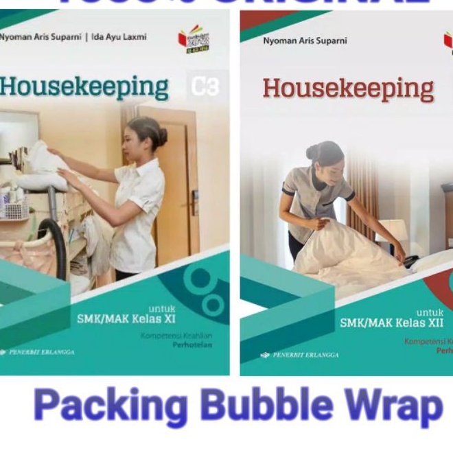 BUKU HOUSEKEEPING SMK KELAS 11 12 /XI XII KIKD ORIGINAL ERLANGGA