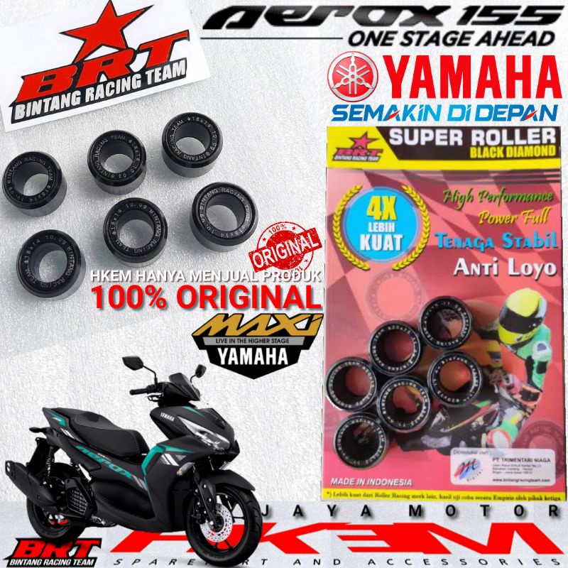 ROLLER RACING NEW AEROX NEW NMAX 155 ROLLER BRT RACING UPGRADE CVT NMAX NVX LEXY LOLER 9 10 13 GRAM 