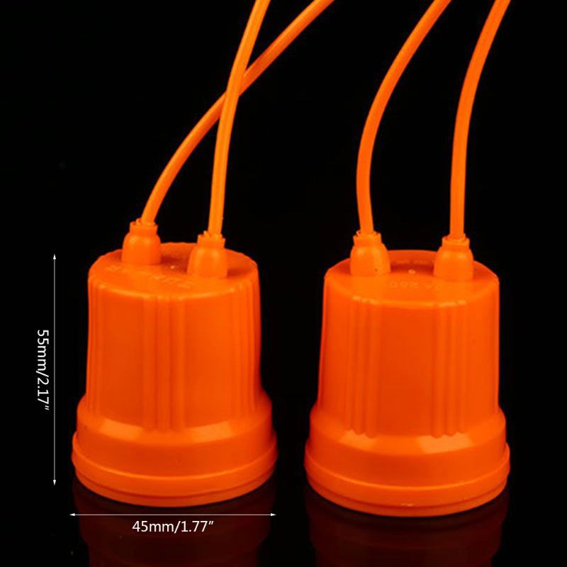 CRE  E27 Ceramic Waterproof Holder Base Screw Light Bulb Lamp Socket Flame Retardant Durable Material Safe Non Electric leakage