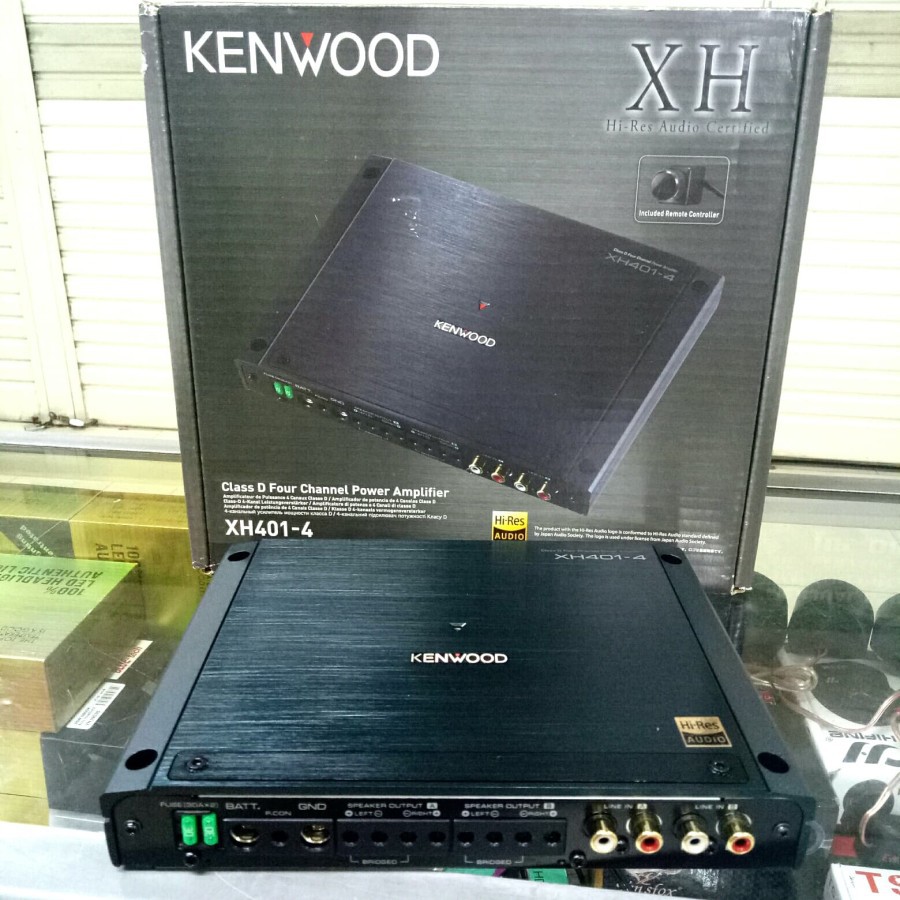 KENWOOD POWER XH401-4 CLASS D FOUR CHANNEL POWER AMPLIFIER