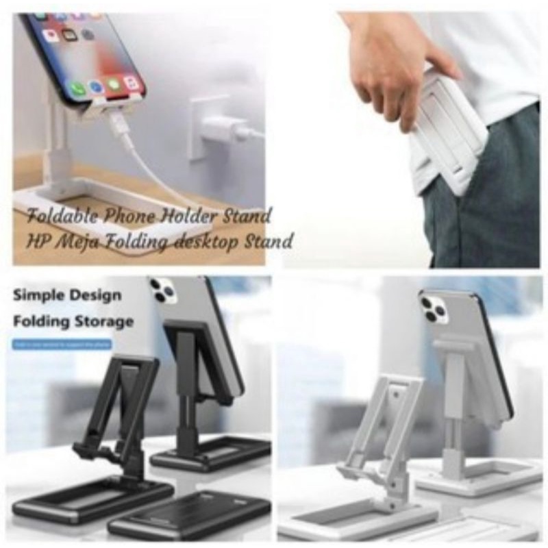 Stand Holder HP Dudukan Handphone Tablet Desktop Mobile Zoom Sekolah Anak