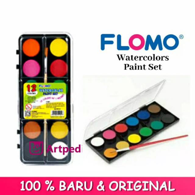 

Cat air 12 warna foto dengan brush