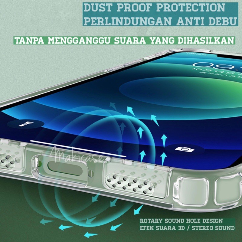 Solid Case Tahan Banting Anti Glare Bercak sidik jari